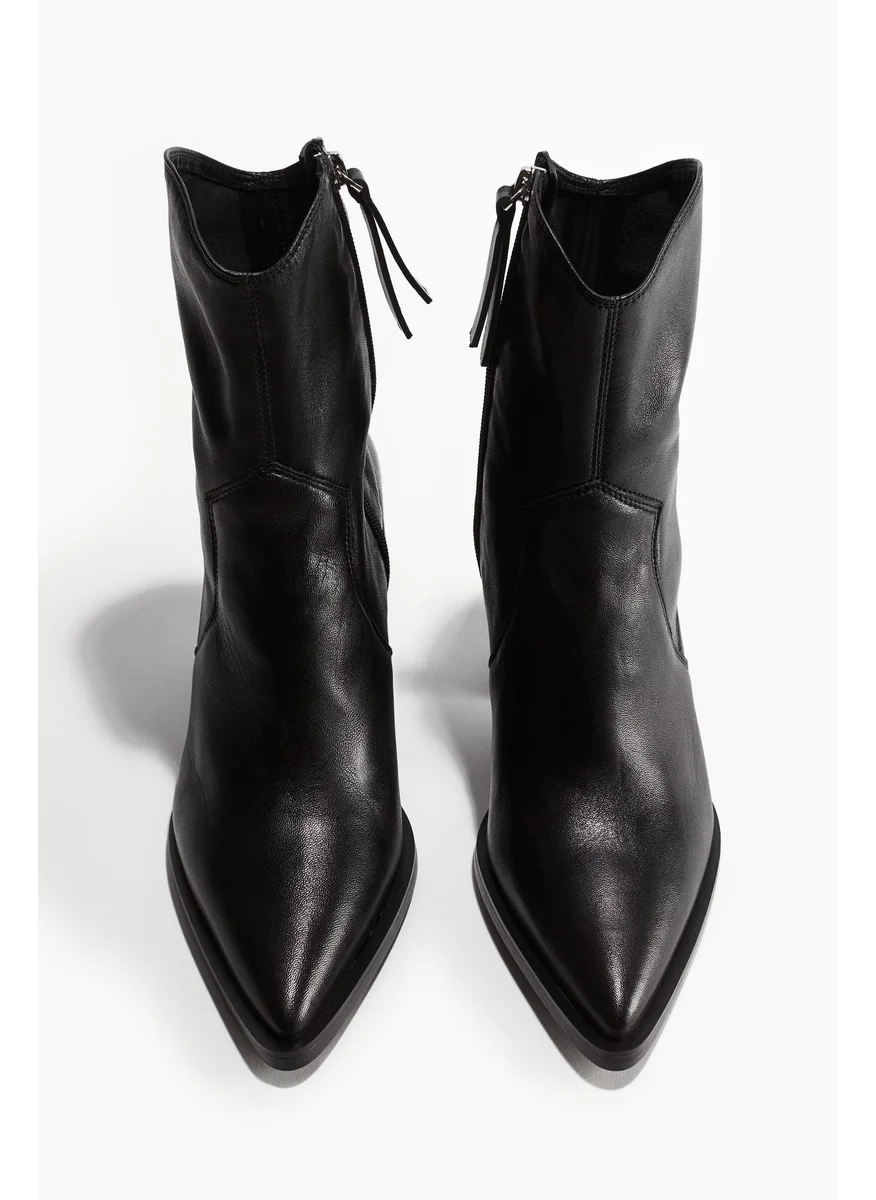 اتش اند ام Leather Cowboy Boots
