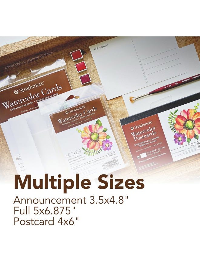 Strathmore Watercolor Postcard Pad, 4x6 inches, 15 Pack - Custom Greeting Cards for Weddings, Events, Birthdays - Image 3