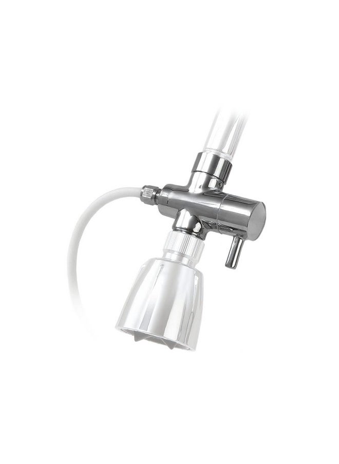 Oral Breeze Showerbreeze Flosser For Teeth Gums Braces Water Jet Dental Irrigator Treats Gum Disease Naturally Easy Shower Installation 15 Seconds Daily For Preventative Care  - Image 1