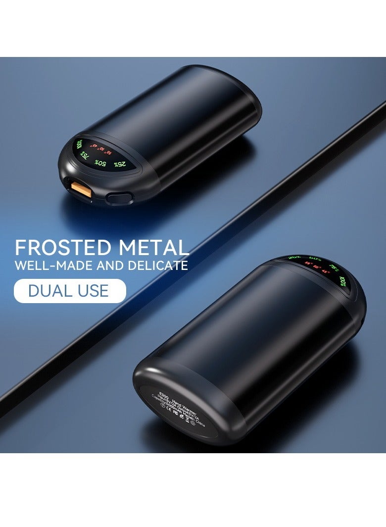 سخان يدوي كهربائي قابل لإعادة الشحن، حزمة تدفئة محمولة بسعة 5000 مللي أمبير مع شاشة LED، 3 مستويات تسخين، تصميم مريح، سخان جيب مدمج للسفر في الشتاء والأنشطة الخارجية - Image 3