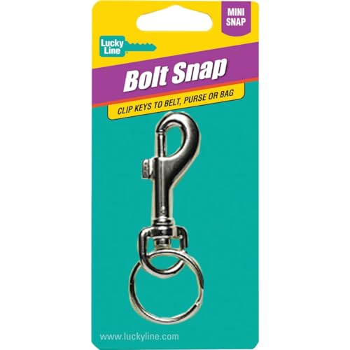 Lucky Line 2-1/8" Bolt Snap Nickel Plated Zinc (45101) - Image 2