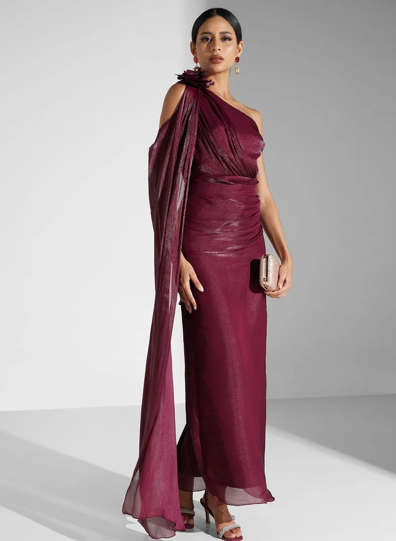 Namshi x One-Shoulder Evening Dress