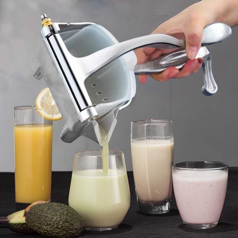 Mishrit Lemon Lime Squeezer Manual Hand Press Juicer Silver - Image 5