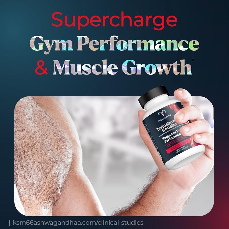 Promescent Testosterone Booster for Men Supplement wTongkat Ali LongJack KSM66 Ashwagandha Goat Weed Fenugreek  Tribulus Terrestris Supports Natural Energy Stamina  Strength 90 Capsules - Image 4