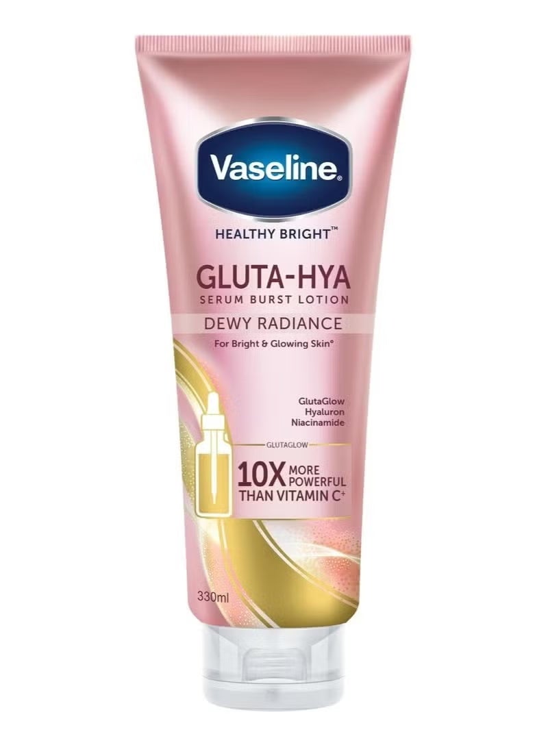 Vaseline Healthy Bright Gluta-Hya Serum Burst Lotion Dewy Radiance, 330ML - Image 1