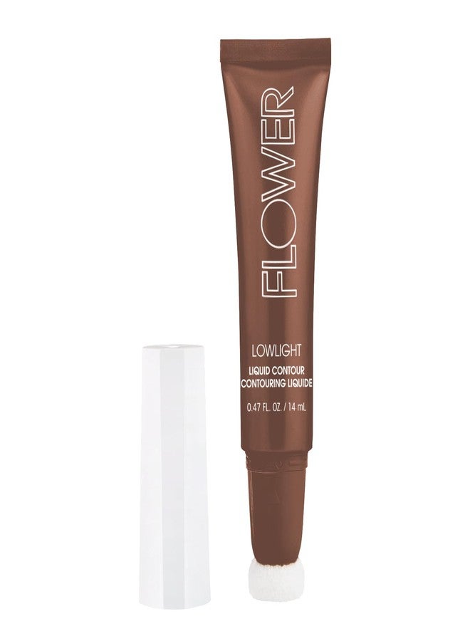 FLOWER BEAUTY By Drew Barrymore Lowlight Liquid Contour - Natural Finish + Buildable Coverage - Built-In Cusion Applicator - Deep - Image 2