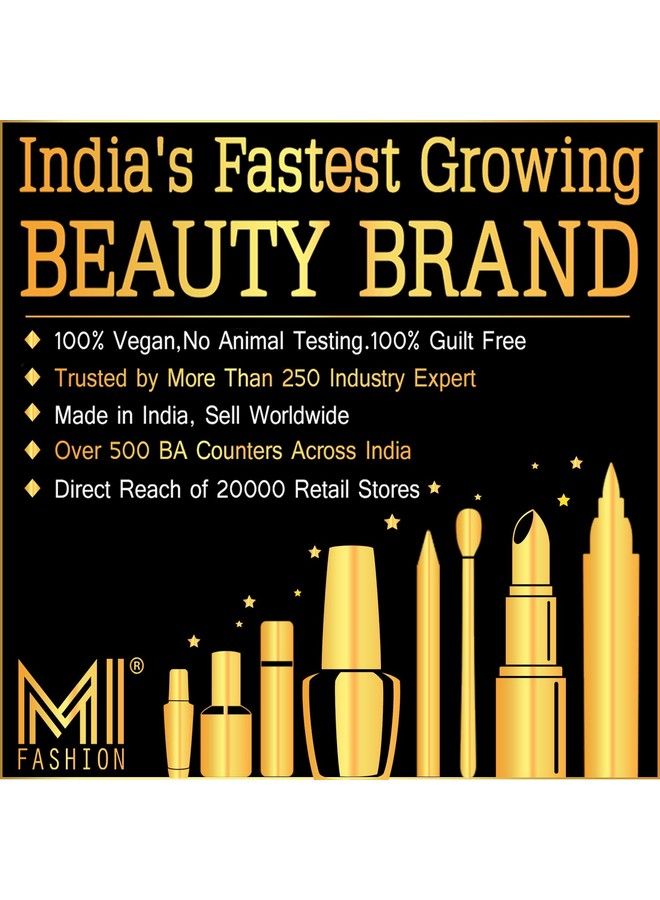 MI FASHION Cr�Me Matte Lipsticks Set For Professionals Combo Of 2 ( Orange Metallic Nude ) - Image 3