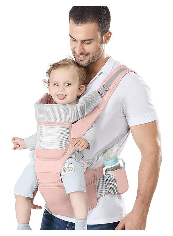Multifunction Baby Strap Waist Stool Hip Seat Baby Carrier, Suitable For 0-36 Months Baby, 6 in 1 Carrying Mode,Adjustable Size, Very Suitable For Hiking Shopping Trip - Image 1
