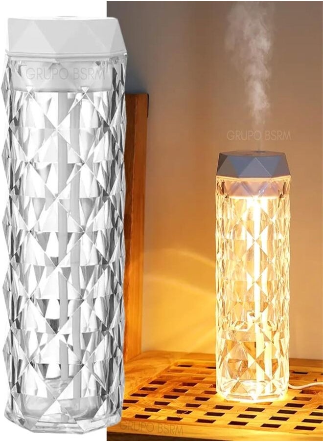 ماركة غير محددة مرطب هواء كريستال محمول بالموجات فوق الصوتية ، معطر هواء كهربائي للعلاج بالروائح العلاجية والزيوت العطرية  - Image 1