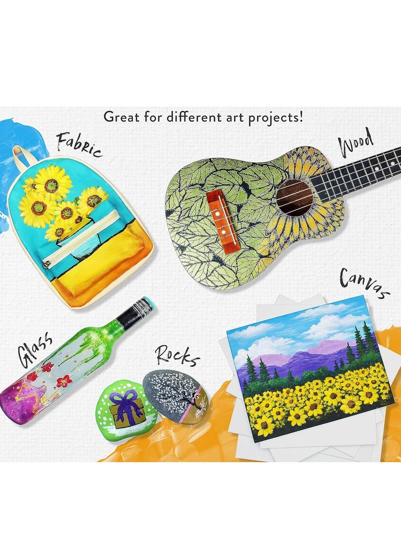 Funbo Acrylic Colour Paint Tube 200ml Content Violet - Image 4