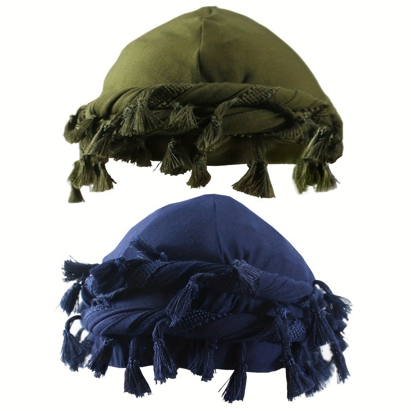 2-Piece Retro Tassel Headband and Pirate Hat Set - Image 1