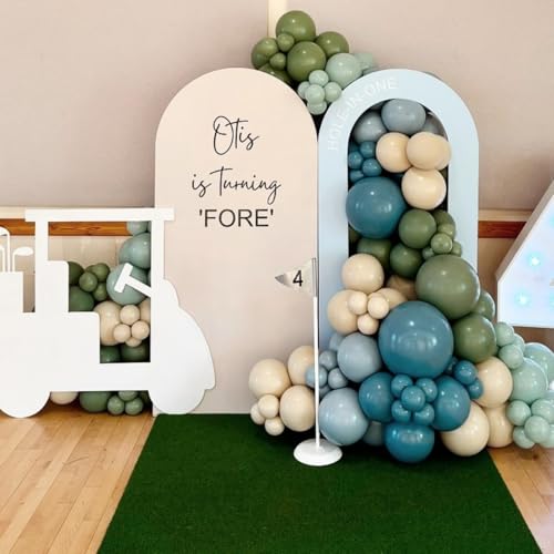 Beaumode Golf Blue and Green Balloon Arch Kit for Hole In One Birthday Masters Golf Party Fore ParTee Baby Shower Party Decoration Blue Green - Image 5