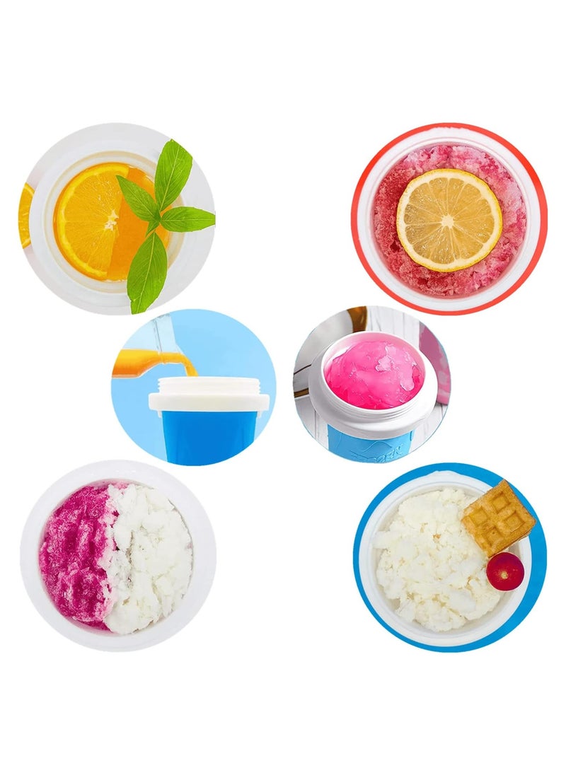 Generic - Slushie Maker Cup, Magic Quick Frozen Smoothies Cup Double Layer Squeeze Cup Homemade Milk Shake Ice Cream Maker Cooling Cup DIY for Family(BLUE) - Image 1