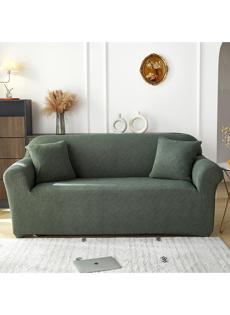 Full coverage elastic sofa cover, cushion, living room suitable for three person sofas 190-230cm