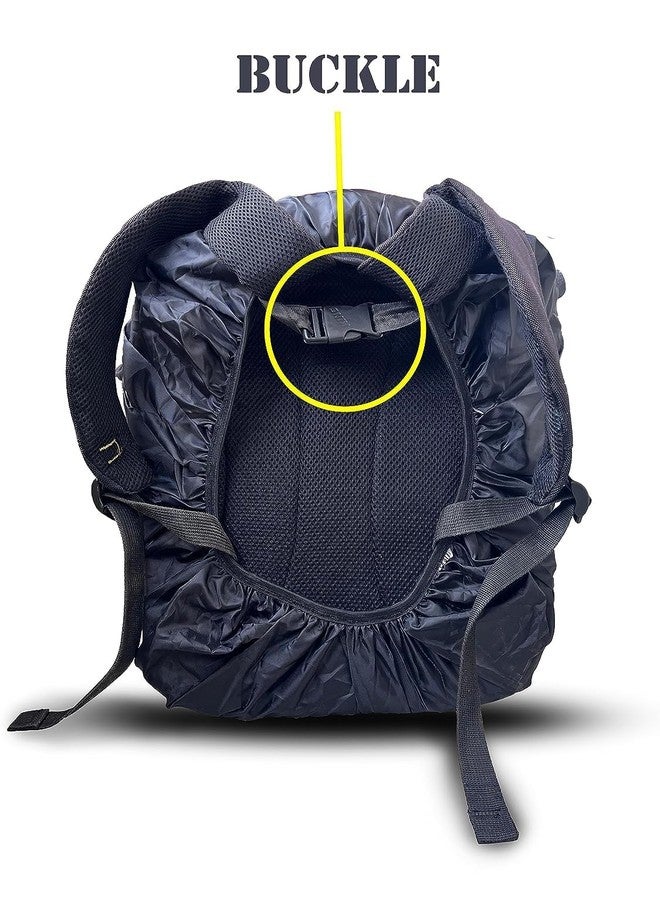 LESIGE Bag Cover Waterproof 40L to 50L Rain Cover for Backpack Bags Rubberized Material, Rainproof, Dustproof, Protector Raincover Elastic Adjustable, Specially for Trekking Bag,(Black) - Image 4