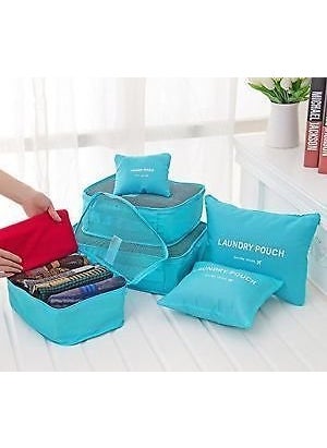 svk dream SVK Dream 6pcsSet Random Color Travel Organizer Storage Bag Box  - Image 2