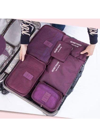 svk dream SVK Dream 6pcsSet Random Color Travel Organizer Storage Bag Box  - Image 3