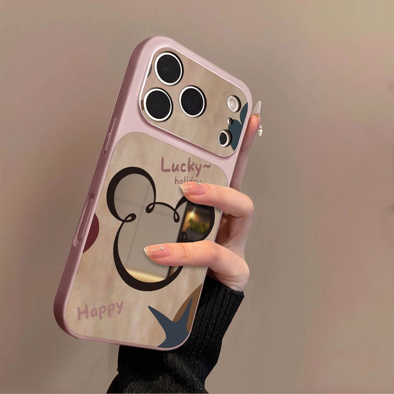 Hollow-Out Mouse Design Case Suitable for Apple 17 Pro Max, iPhone 16 Pro Cartoon, 15 Mirror, 14 New Model, 13 - Image 1