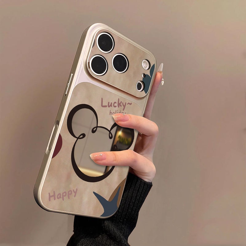 Hollow-Out Mouse Design Case Suitable for Apple 17 Pro Max, iPhone 16 Pro Cartoon, 15 Mirror, 14 New Model, 13 - Image 2