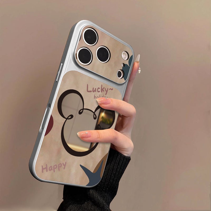 Hollow-Out Mouse Design Case Suitable for Apple 17 Pro Max, iPhone 16 Pro Cartoon, 15 Mirror, 14 New Model, 13 - Image 3