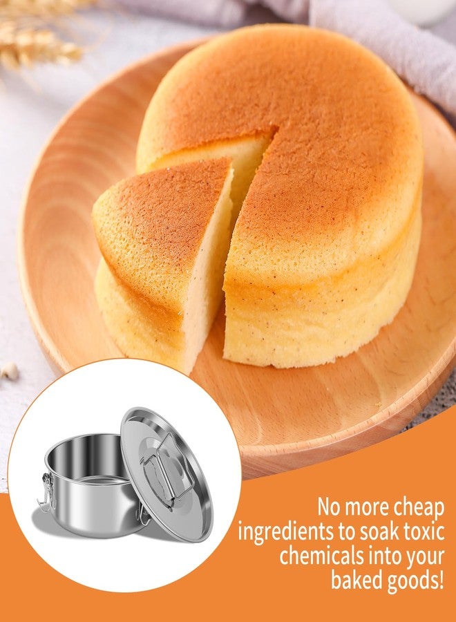 KNFFSAAJL 304 Stainless Steel Flan Pan for Instant Pot Flan Mold with Lid Flanera Flan Mold Pan 1.5 QT Capacity with Steam Rack and Spatula Flanera Original Flan Mold Flan Maker for Making Cupcakes(Style 3) - Image 2