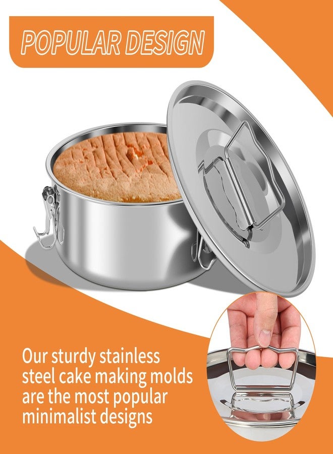 KNFFSAAJL 304 Stainless Steel Flan Pan for Instant Pot Flan Mold with Lid Flanera Flan Mold Pan 1.5 QT Capacity with Steam Rack and Spatula Flanera Original Flan Mold Flan Maker for Making Cupcakes(Style 3) - Image 5