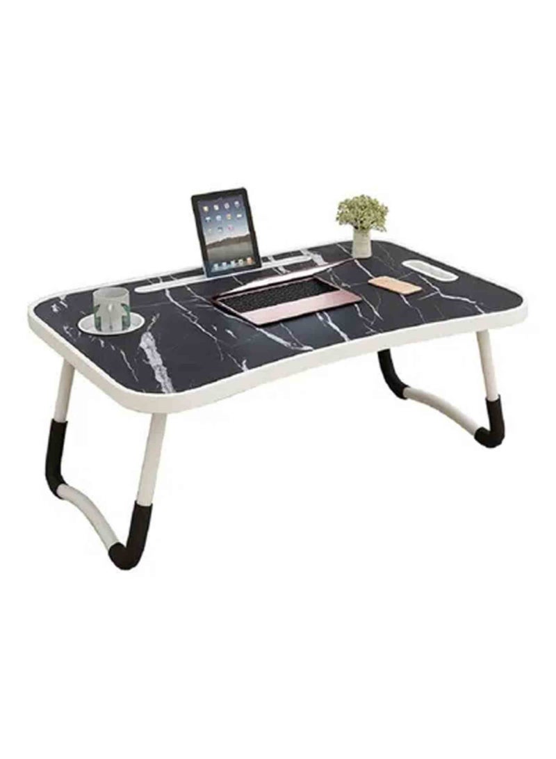 Generic Marble shaped foldable laptop table with cup holder and iPad  - Image 3