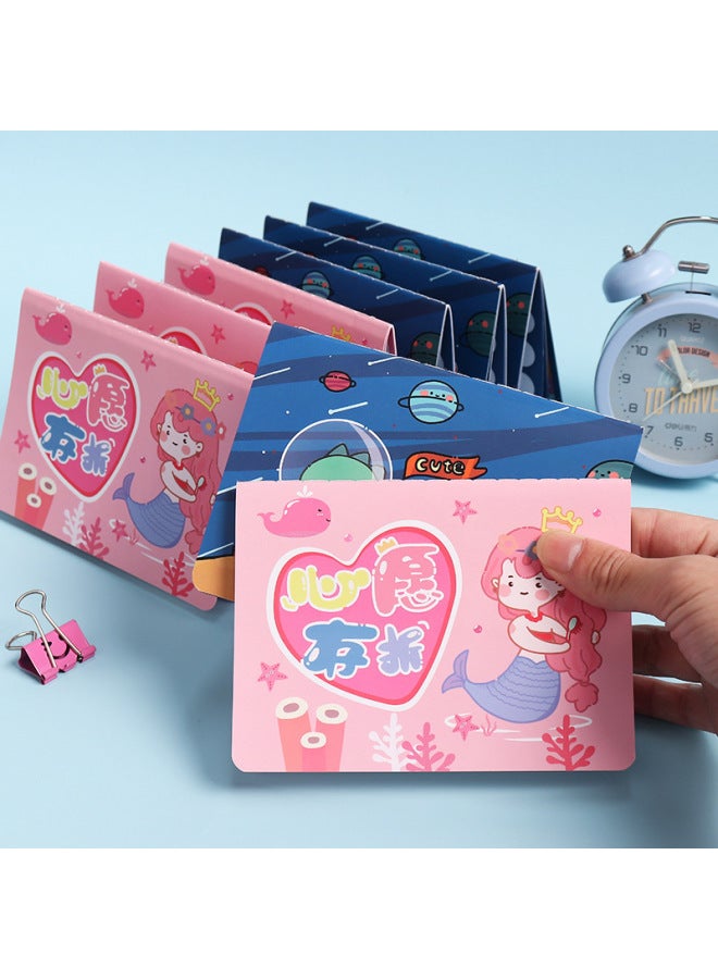 HELPS Creative Primary School Students Reading Passbook Book Children's Reading Points Pin Passbook Card Kindergarten Teaching Reward - Image 2