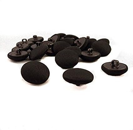 Nakpunar 10 58 15 mm Black Satin Button for Gowns Tuxedo Suits Jackets and Pants - Image 1