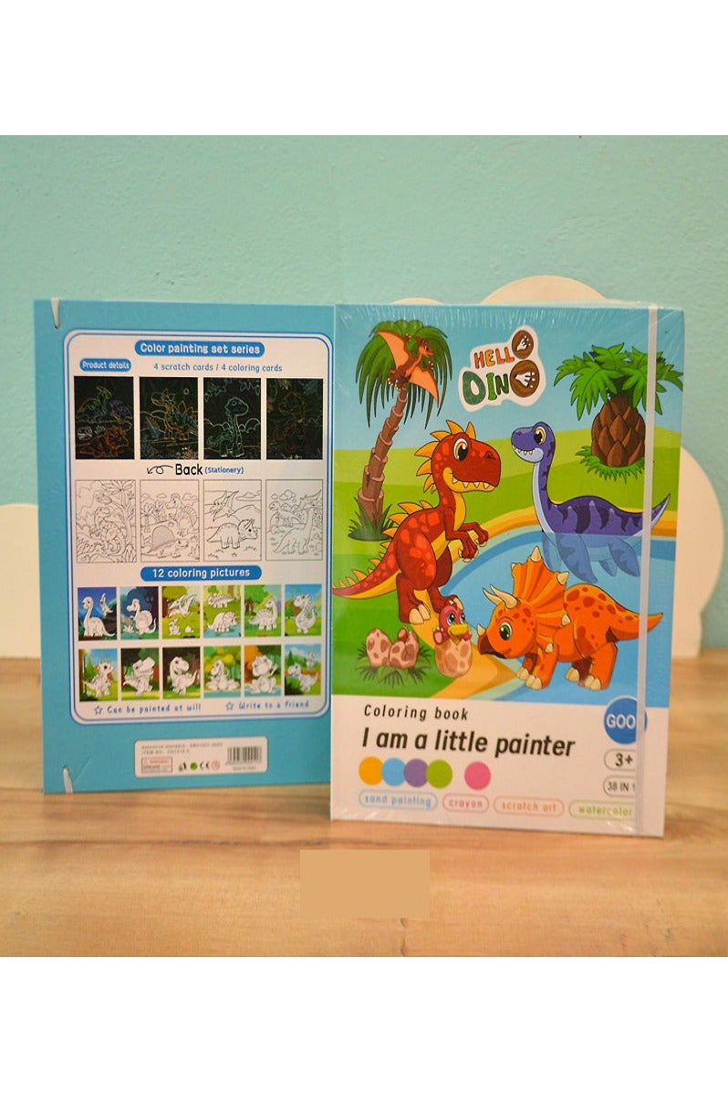 Children's Coloring Book, 38 Pcs, (Dinosaur) - Image 1