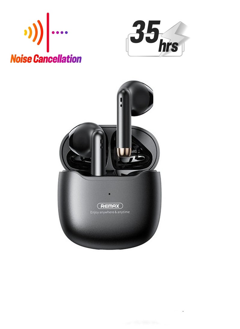 REMAX - True wireless Headphones Bluetooth headset 5.3, lower power consumption, less latency, more stable signal, effective noise cancellation, no sound leakage, compatible with Android/Apple phones - Image 1