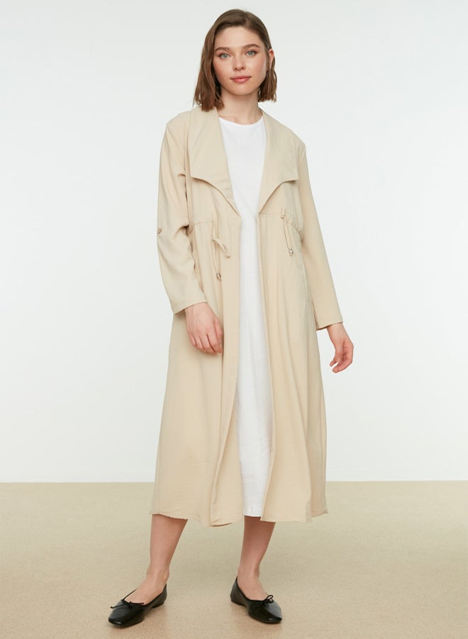 trendyol Long White Sleeveless Dress Lined, - Image 4