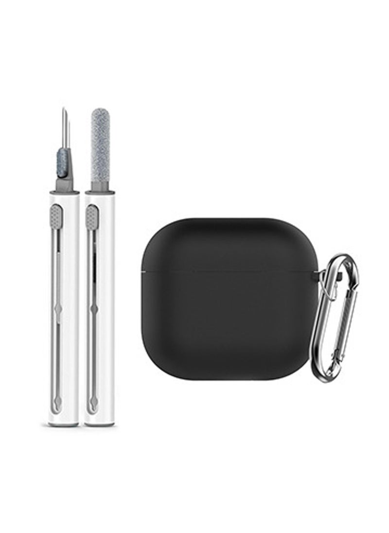 Generic - Soft Silicone Protective Case Cover for AirPods 4 with Cleaner Kit and Keychain - Image 1