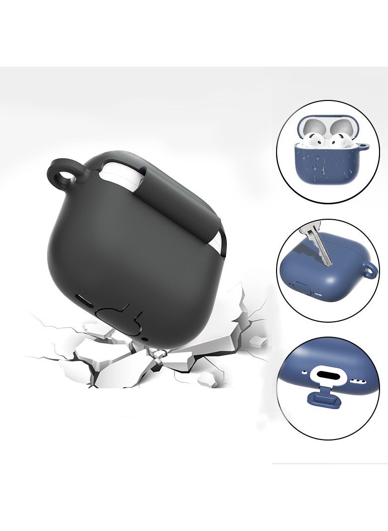 Generic - Soft Silicone Protective Case Cover for AirPods 4 with Cleaner Kit and Keychain - Image 1