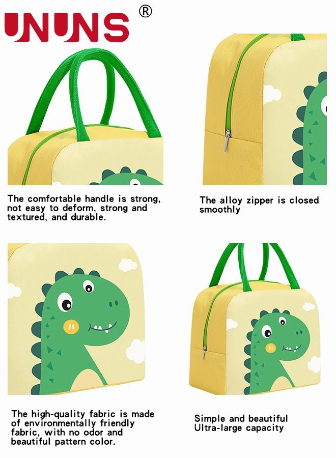UNUNS Kids Insulated Lunch Bag,Waterproof Dino Lunch Bag Kids,Portable Lunch Box For School Picnic - Image 3