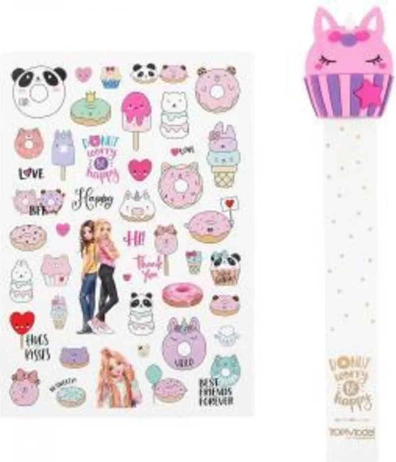 Top Model Pink Printed Notebook With Eraser