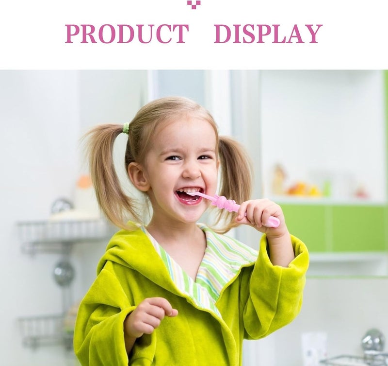 3pcs Toothbrush Set with 10,000 Soft Bristles, Manual Toothbrush for Ages 2-8, Cartoon Rabbit Design, Gentle Oral Care Tool - Image 5
