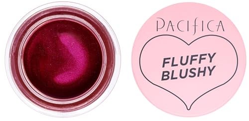 Pacifica Fluffy Blushy Cream Blush Pink Haze Soft Coral Pink Face Makeup Whipped Blendable Blush for Cheeks Dark Pink Hydrating Blusher wVegan Collagen Light Airy Texture Sheer Buildable Color - Image 5