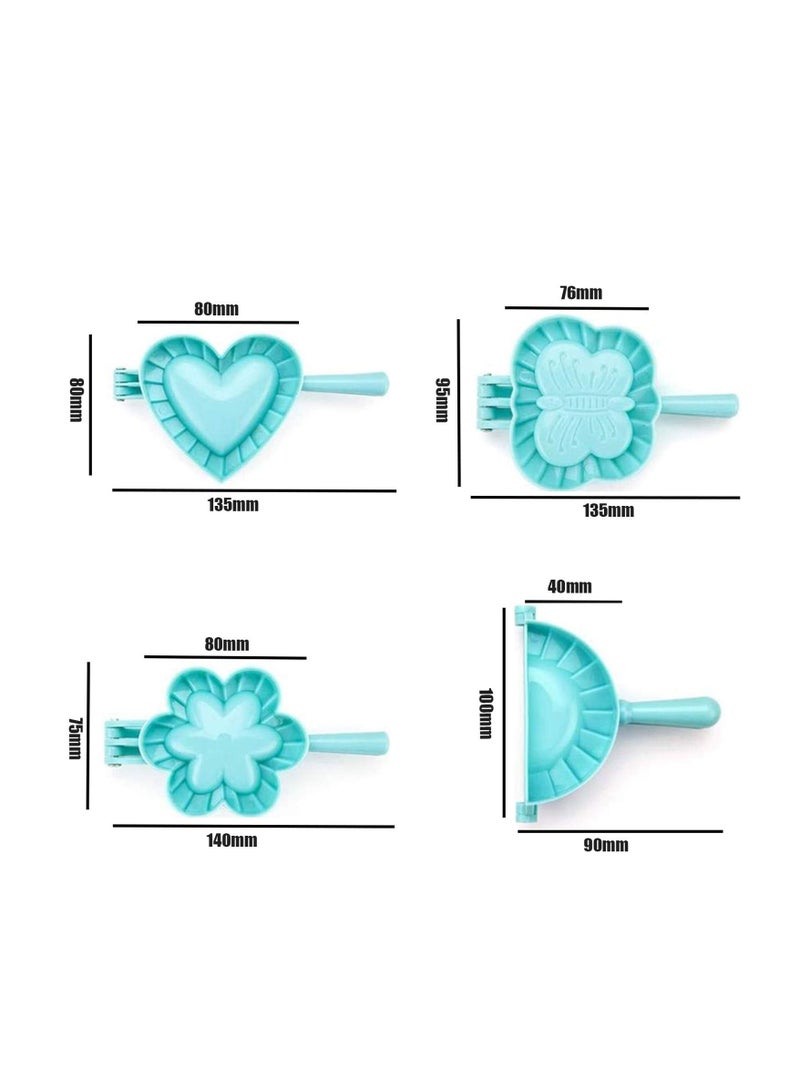 Zikra 4 Pcs Ravioli Dumpling Maker Manual Ravioli Dumpling Maker Set Dough Press Mould Tool for Home Kitchen Dough Press Dumpling/ Ravioli/ Dumpling Maker Empanada Press Mold Dough Cutter - Image 5