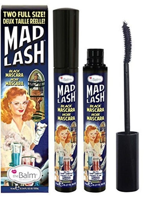 Mad Lash Voluminous Water-Resistant Mascara( 1 pack of 2)