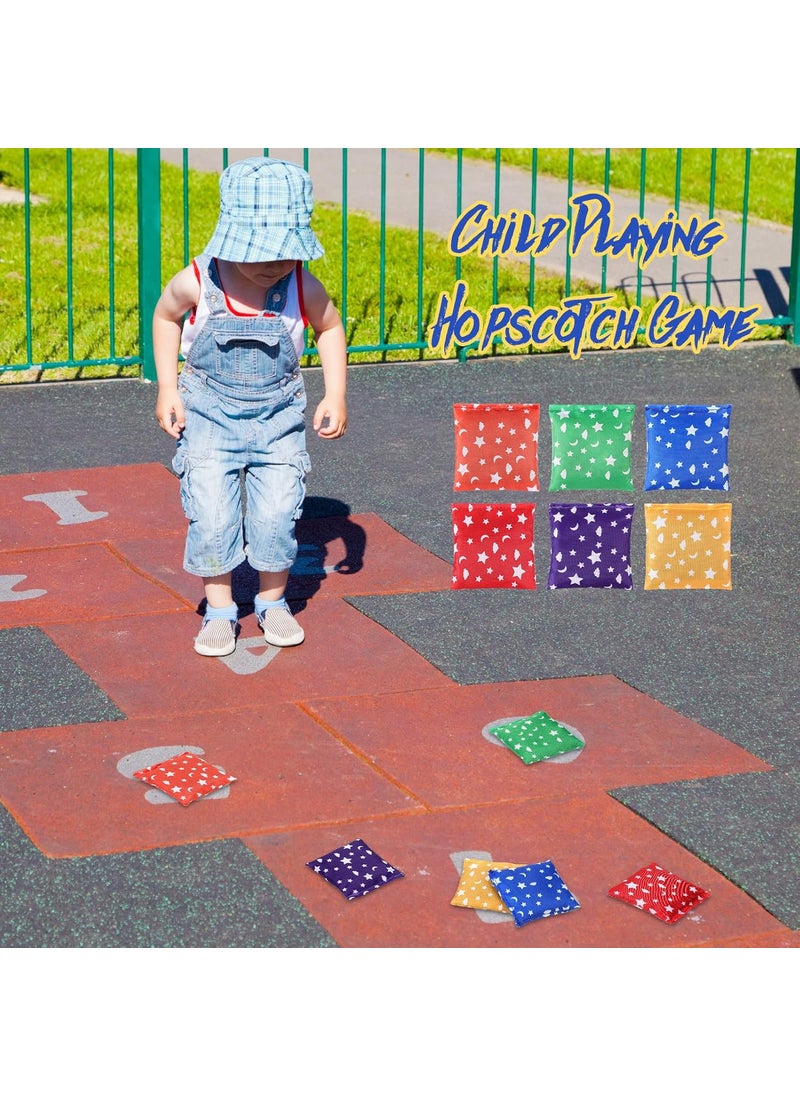 Macarrie Macarrie 40 Pcs Small Bean Bags for Kids Mini Cornhole Bags Star Moon Tossing Beanbags Colorful Tossing Game Set for Toddler Preschool Classroom School Supplies Carnival Outdoor Activities 24x24  - Image 4