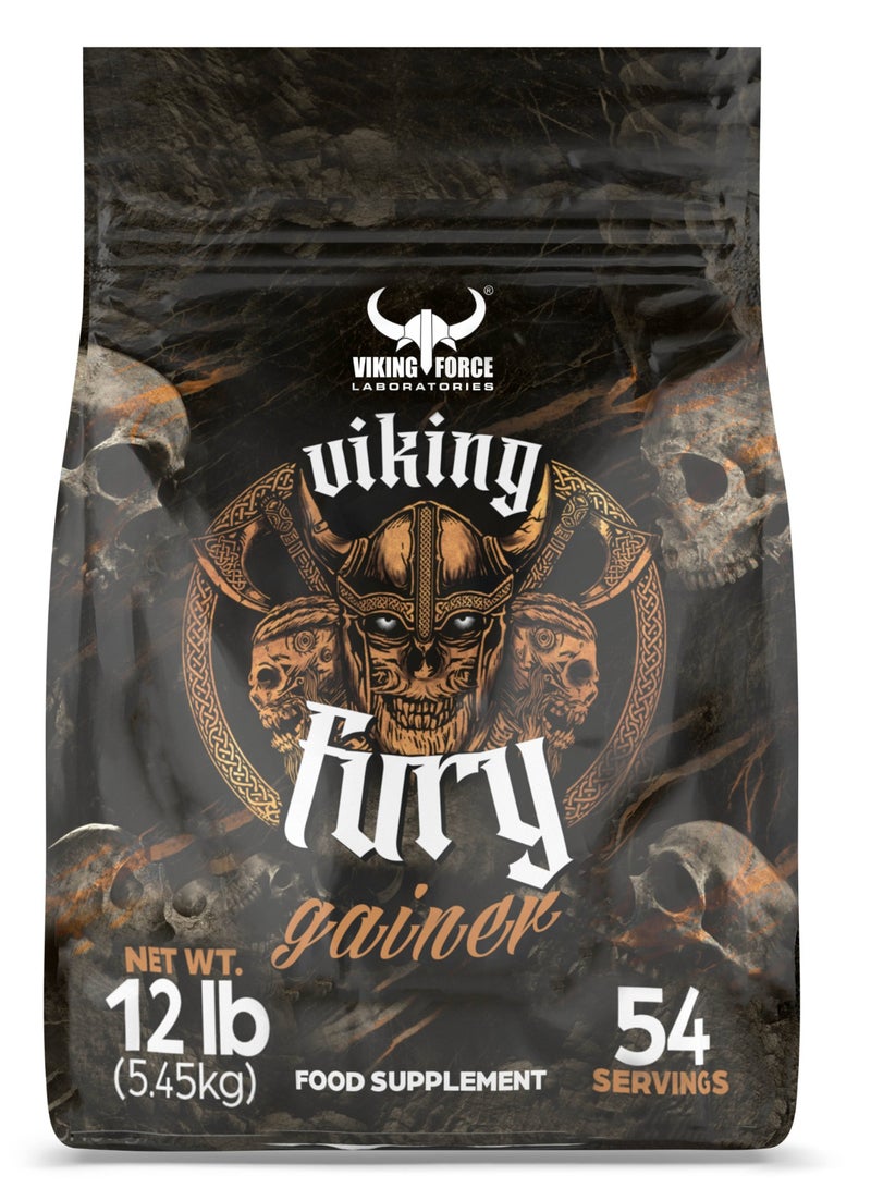 VIKING FORCE LABORATORIES VIKING Fury Gainer Weight Gain Protein Powder, 12 lb (5.45 kg) (Coconut)