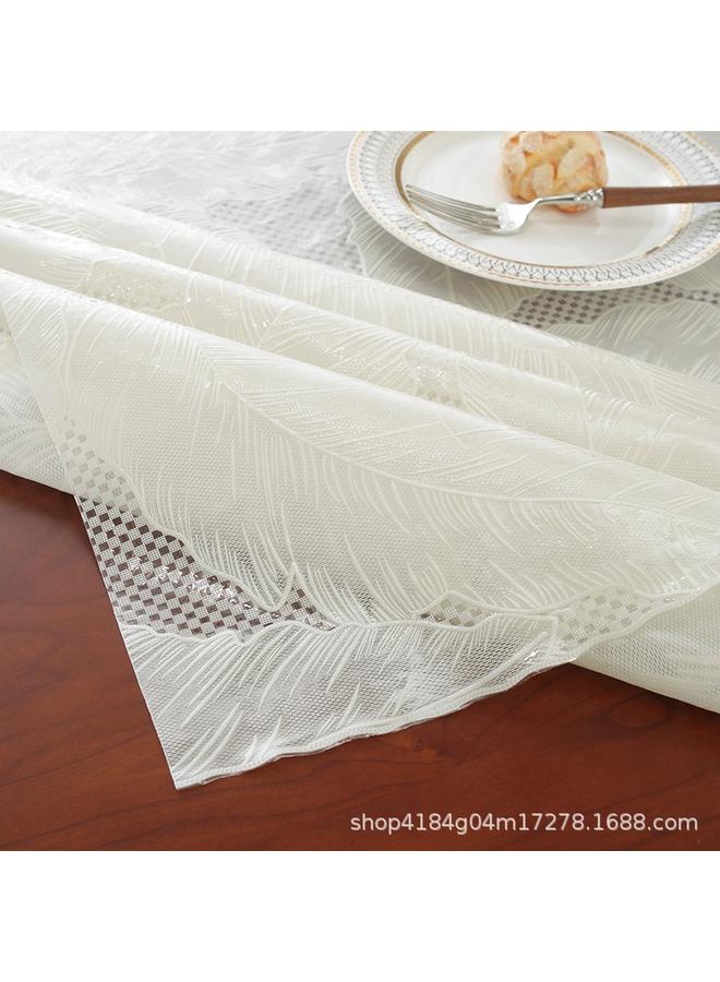 الأزرق جي دبليو مفرش المائدة PVC مقاوم للزيت مقاوم للأوساخ ومقاوم للماء - Image 1