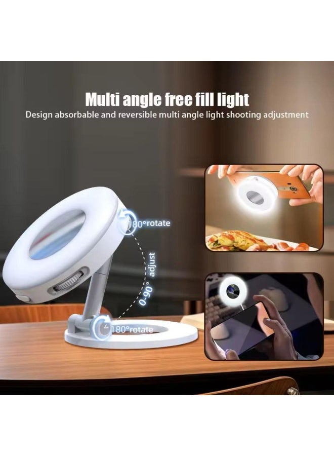 تراديو ضوء ملء الصور الشخصية المغناطيسي متعدد الزوايا K3 - ضوء حلقي تجميلي محمول قابل للتعديل - Image 4