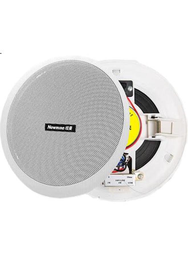 Newmine Nd-6 Constant Voltage Ceiling Speaker, Recessed Ceiling Audio System For Background Music, Embedded Public Address System For Shopping Malls And Stores, 6 Inches - Image 2