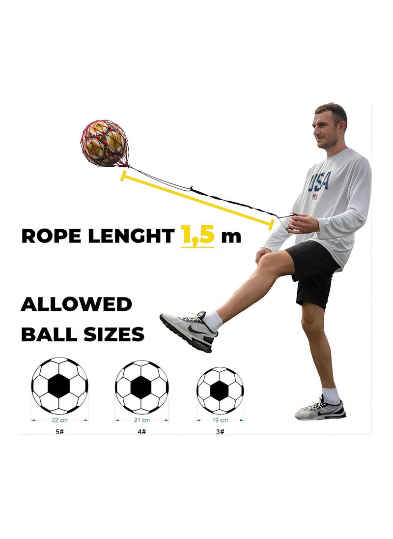 Generic - Portable Handheld Soccer Trainer with Net Bag: Daily Training Essential, Easy to Carry - Image 1