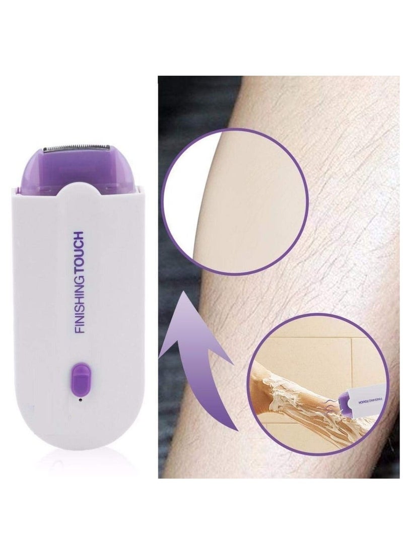 finishing touch SunHeart Hubs Finishing Touch Hair Remover | Rechargeable Instant Painless Facial Body Hair Remover Trimmer Shaver for Men and Women | Hair Removal Tool For Women (1Pc, White)  - Image 5