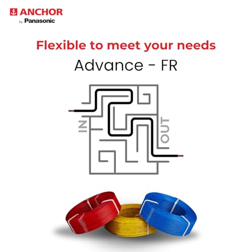Anchor by Panasonic Penta 1 mm PVC Insulated 45 Meter Copper Electric Wire for Home, Industrial and Commercial Connections (Black, N-96333BK) - Image 2