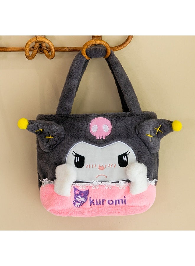 Sanrio Kulomi Plush tote Bag Cartoon Crossbody for Girls - Image 1