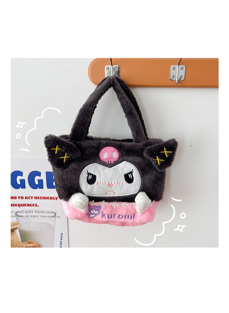 Sanrio Kulomi Plush tote Bag Cartoon Crossbody for Girls - Image 2